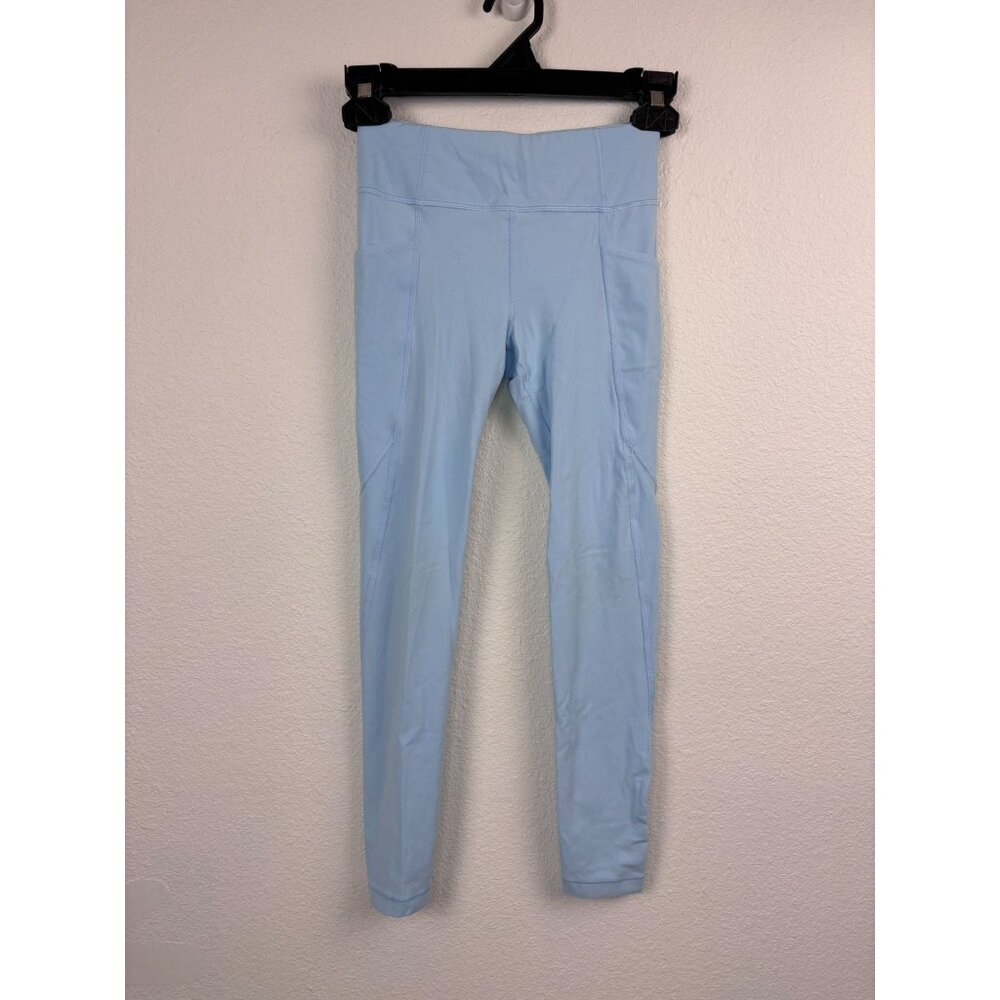 Athleta girl medium 8-10 light blue high rise stash your treasures tight legging